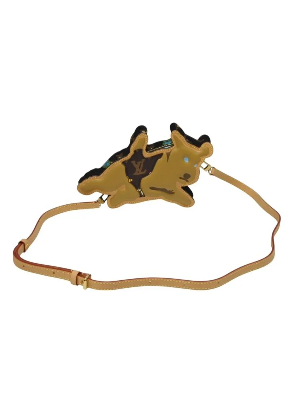 Louis Vuitton Tyler the Creator Shoulder Bag Monogram Strap Gold Brown